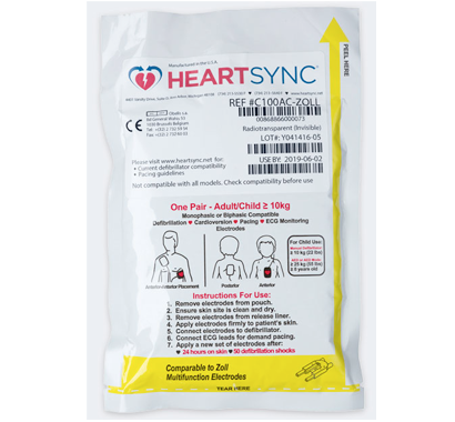 Electrodos HeartSync para Zoll y Physio Control