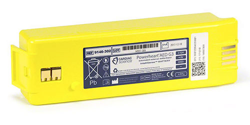 Accesorios para desfibrilador Cardiac Science Powerheart AED G3 Battery en México - DESFISOS